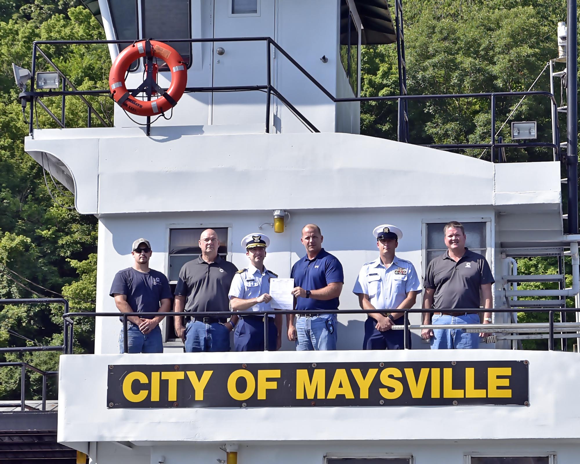 Crounse MV City of Maysville COI Towing Vessel Inspection Bureau